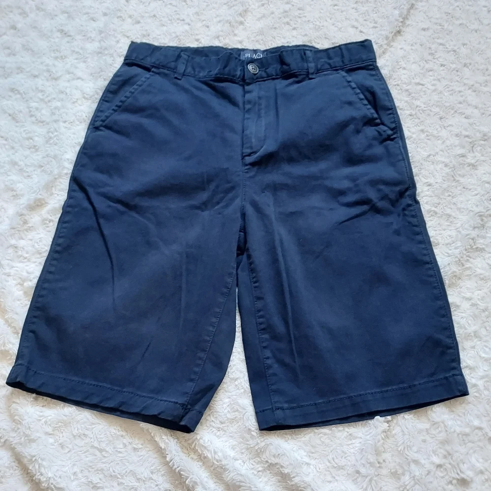 Children's Place Navy blue long shorts size 16 Casual School Uniform Summer